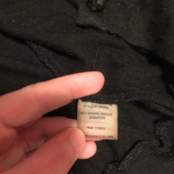 Black sweater with hood and jewel buttons! - Picture 5 of 7